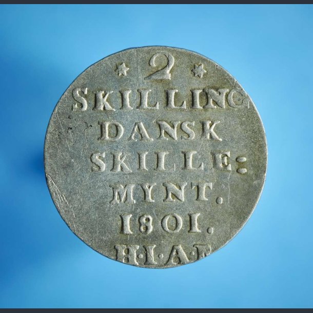 Christian 7. 2 skilling 1801