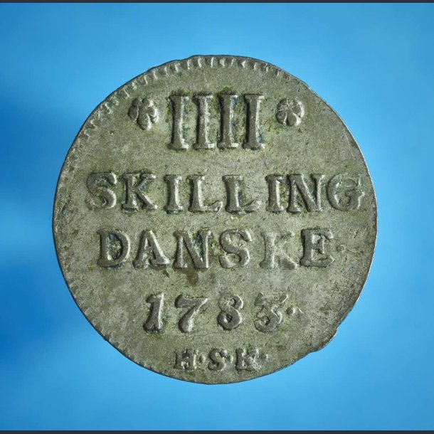 Christian 7. 4 skilling 1783