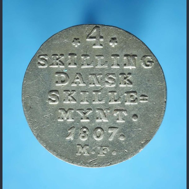 Christian 7. 4 skilling 1807