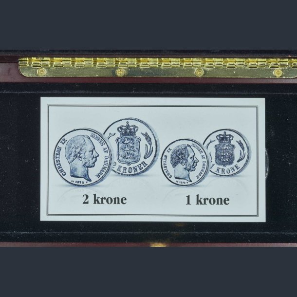 Christian IX 1 og 2 krone