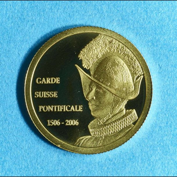 Congo 20 francs 2006 guld - Schweizergarder