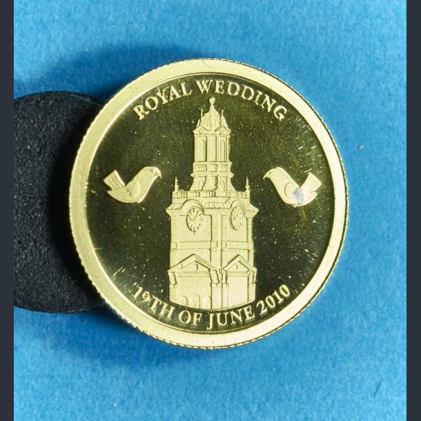 Cook Islands 10 dollars 2010 guld - Royal Wedding Sweden 2010