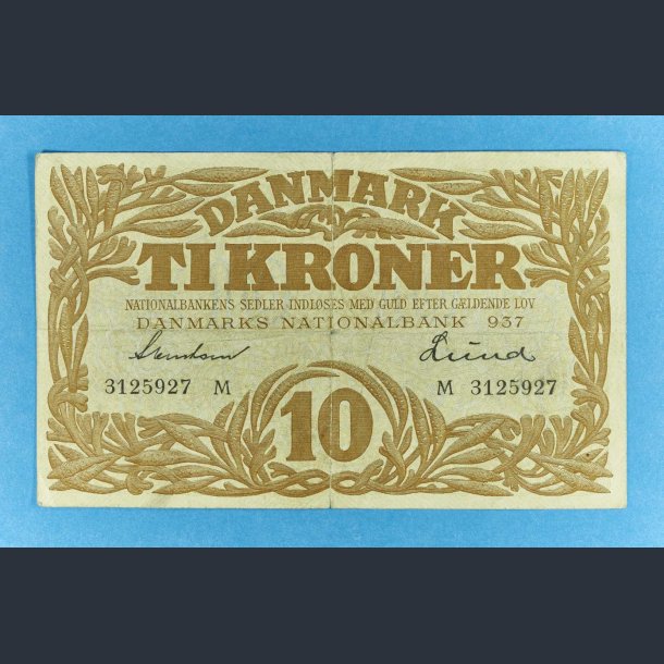 Danmark 10 kr. 1937 - Fejltrykt rstal