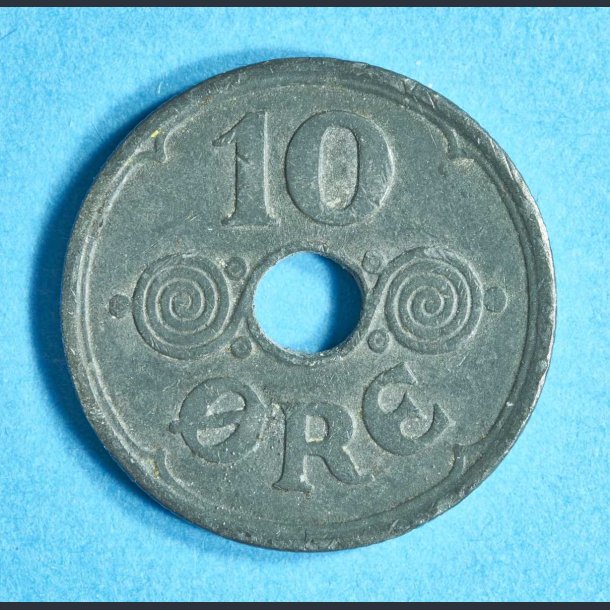 Danmark 10 re 1941-1944 zink