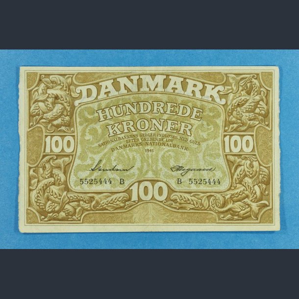 Danmark 100 kr. 1941 - Heegaard