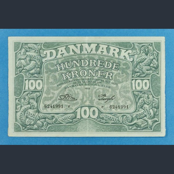 Danmark 100 kr. 1958 - Pugh