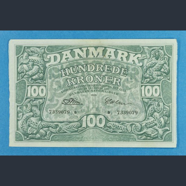 Danmark 100 kr. 1959 - Holm