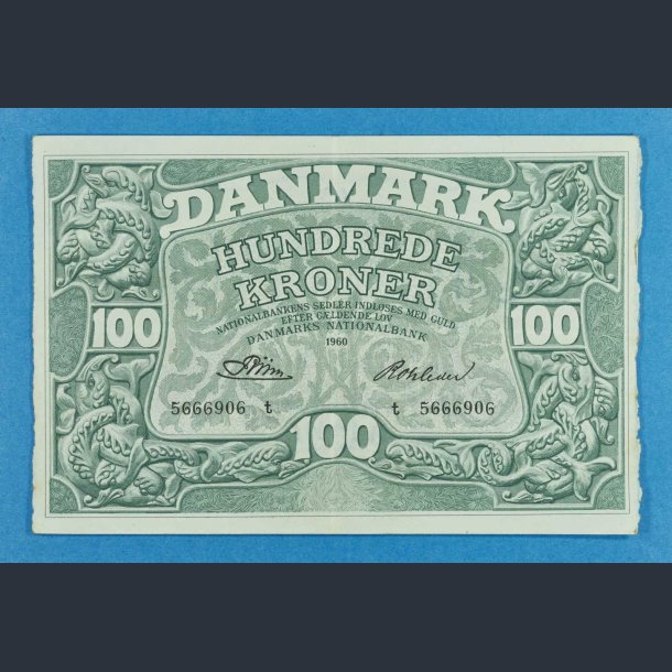 Danmark 100 kr. 1960 - Rohleder