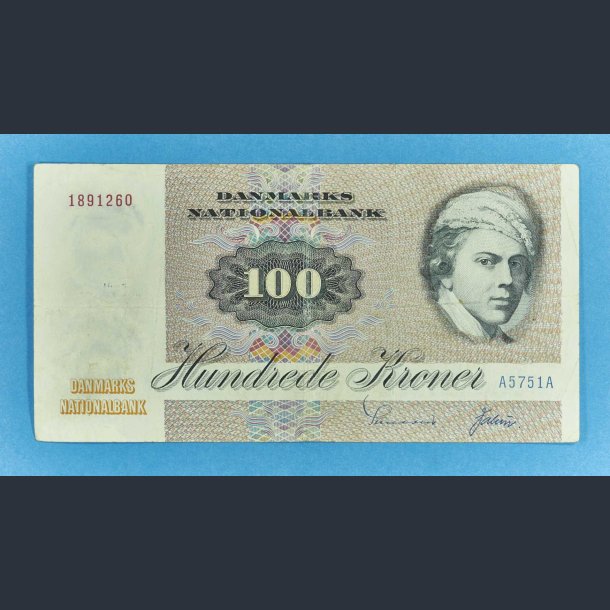 Danmark 100 kr. 1975 A5 - Sunesen - kv.pn 1