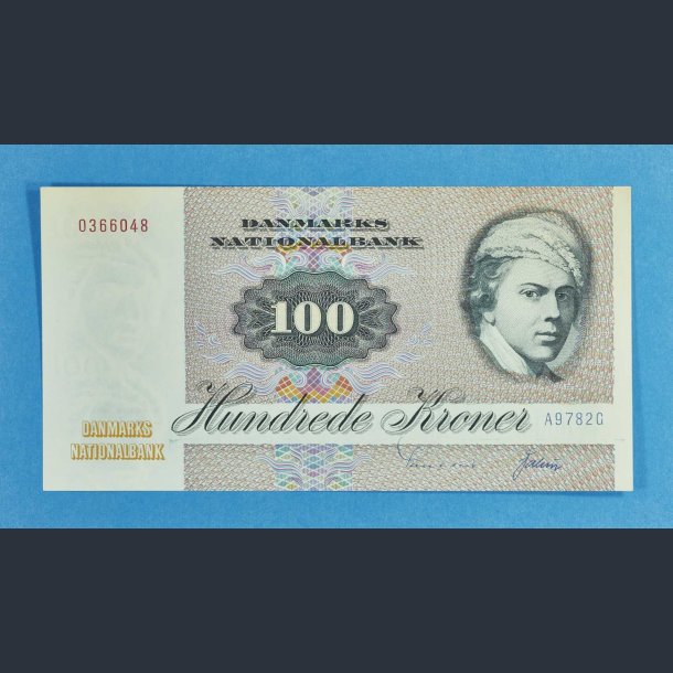 Danmark 100 kr. 1978 A9 - kv.0-01 - Med produktionsfejltryk