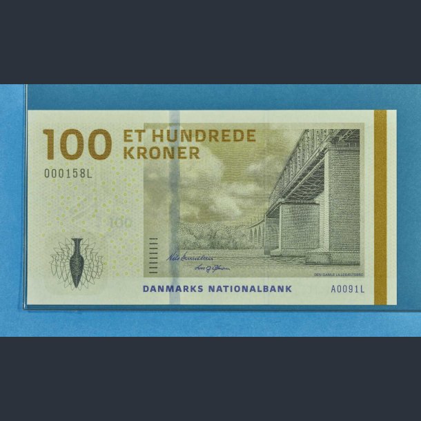 Danmark 100 kr. 2009 A0 nr. 158 - Lavt nummer - Low number