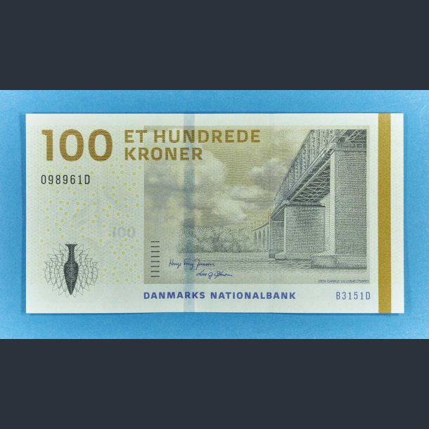 Danmark 100 kr. 2015 - underskriver Hugo Frey Jensen - unc