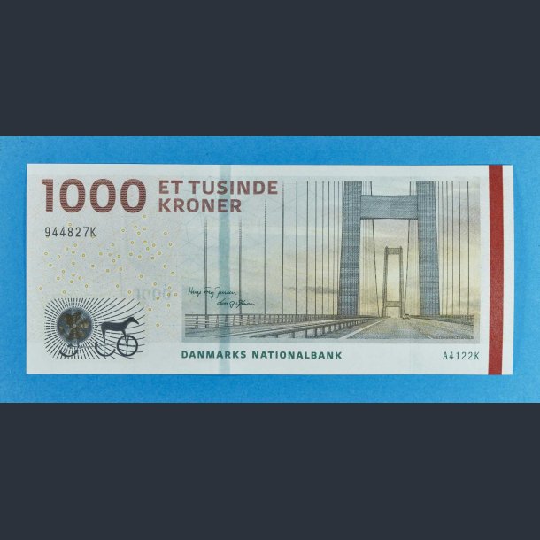 Danmark 1000 kr. 2012 - underskriver Hugo Frey Jensen - unc