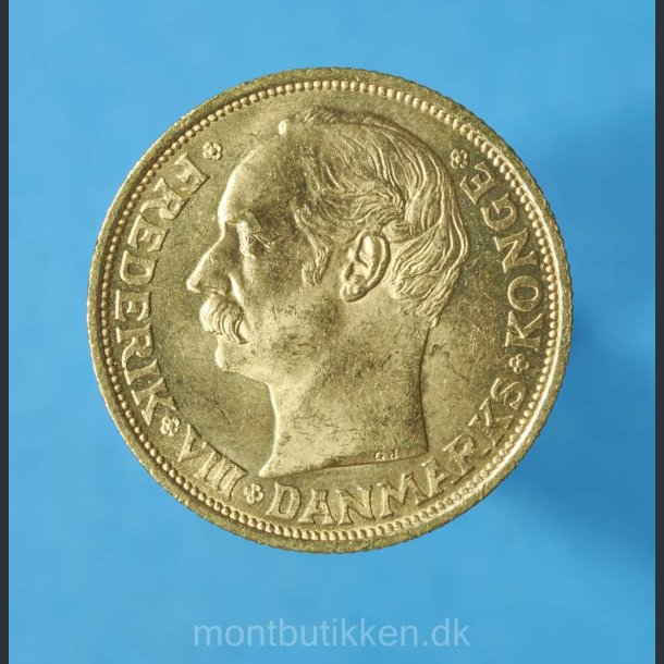 Danmark 20 kr. 1908 guld