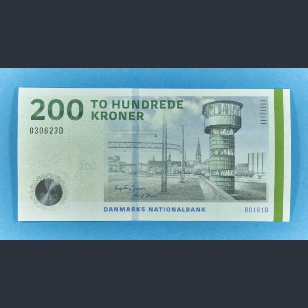 Danmark 200 kr. 2016 - underskriver Hugo Frey Jensen - unc