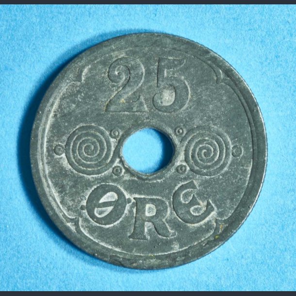 Danmark 25 re 1941-1945 zink