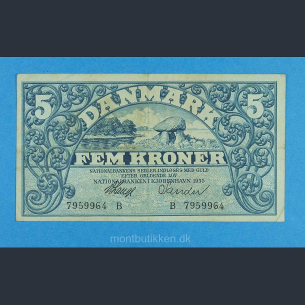 Danmark 5 kr. 1935 - Sander