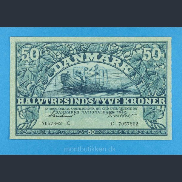 Danmark 50 kr. 1942 - Vinther - kv.0/01