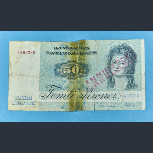 Danmark 50 kr. 1972 - ANNULLERET