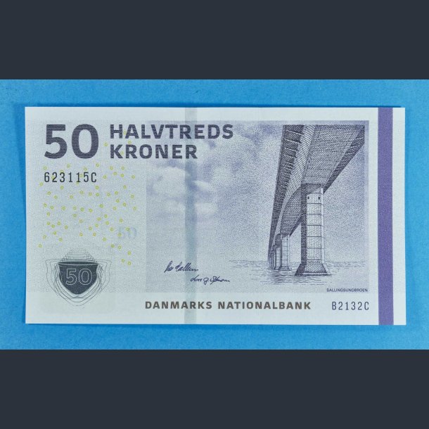 Danmark 50 kr. 2013 - underskriver Per Callesen - unc