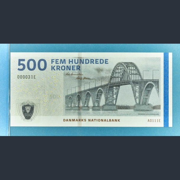 Danmark 500 kr. 2011 A0 nr. 31 - Lavt nummer - Low number