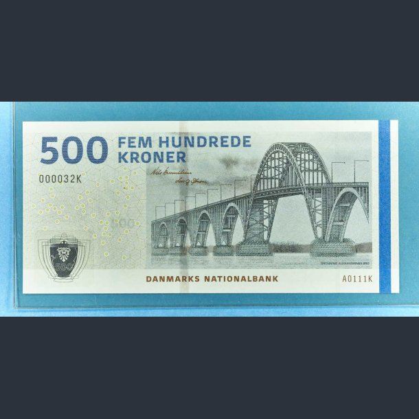 Danmark 500 kr. 2011 A0 nr. 32 - Lavt nummer - Low number