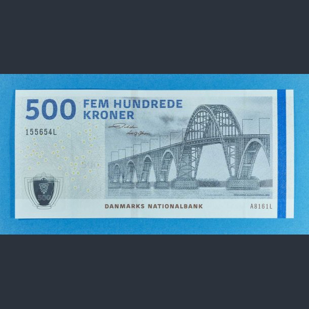 Danmark 500 kr. 2016 - underskriver Lars Rohde - unc