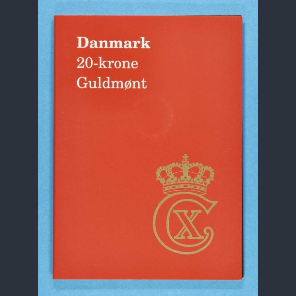 Danmark Guld 20 kr. 1916 i folder fra Nationalbanken