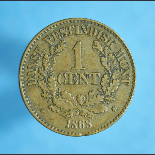 DVI 1 cent 1868-1883 - bedre eksemplar