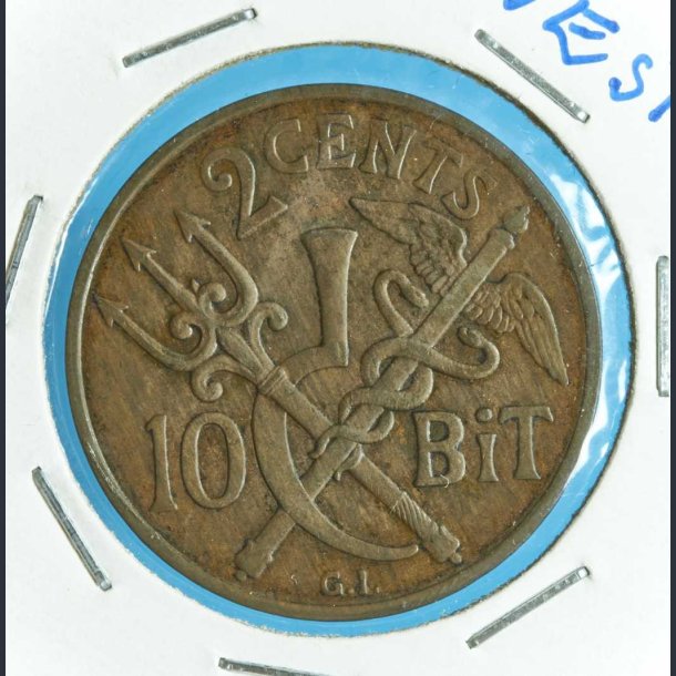 DVI 2 cent 1905 - Nydelig