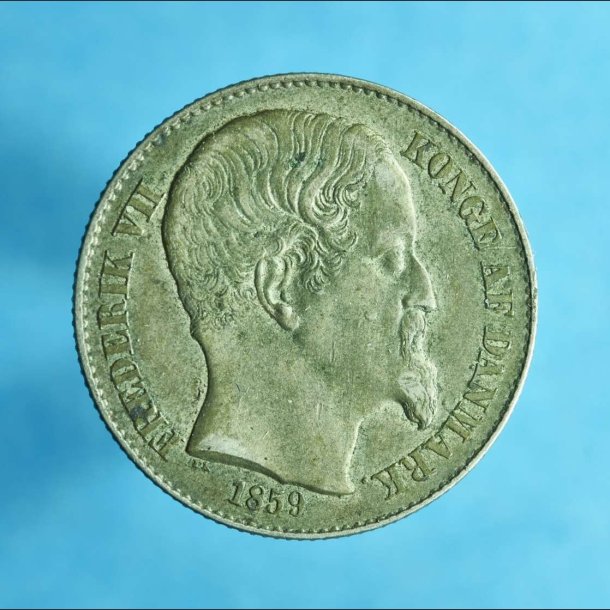 DVI 20 cent 1859 - smukt eksemplar