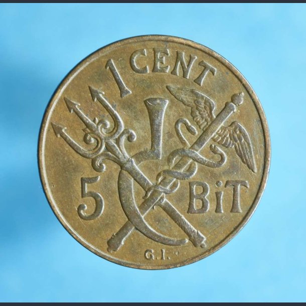 DVI 5 bit - 1 cent 1905 - bedre eksemplar