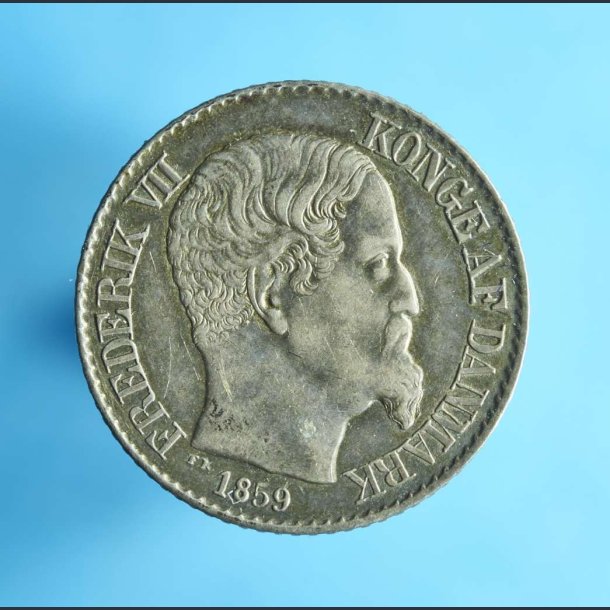 DVI 5 cents 1859 - mrkpatineret