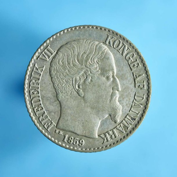 DVI 5 cents 1859 - Smukt eksemplar