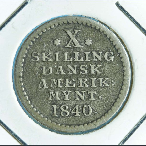 DVI Christian 8. 10 skilling 1840