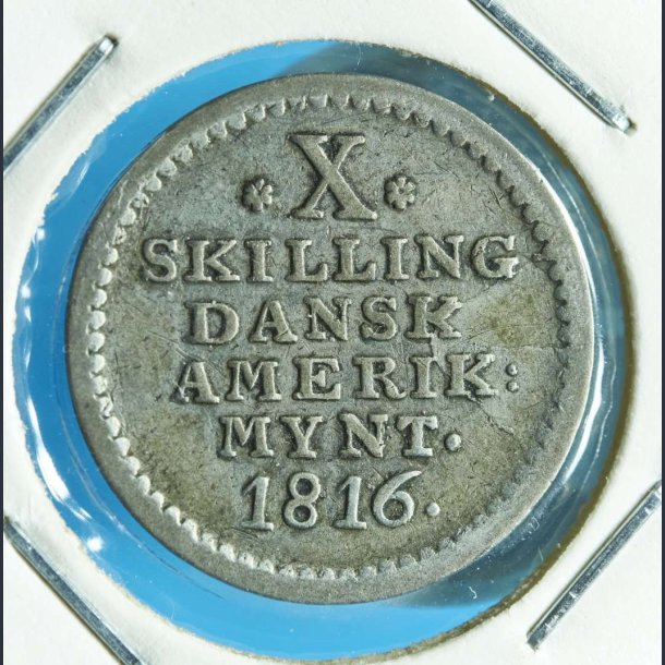 DVI Frederik 6. 10 skilling 1816