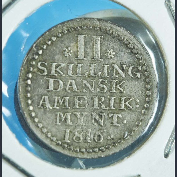 DVI Frederik 6. 2 skilling 1816