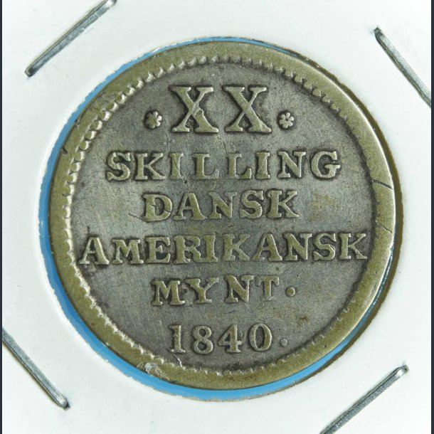 DVI Frederik 6. 20 skilling 1840