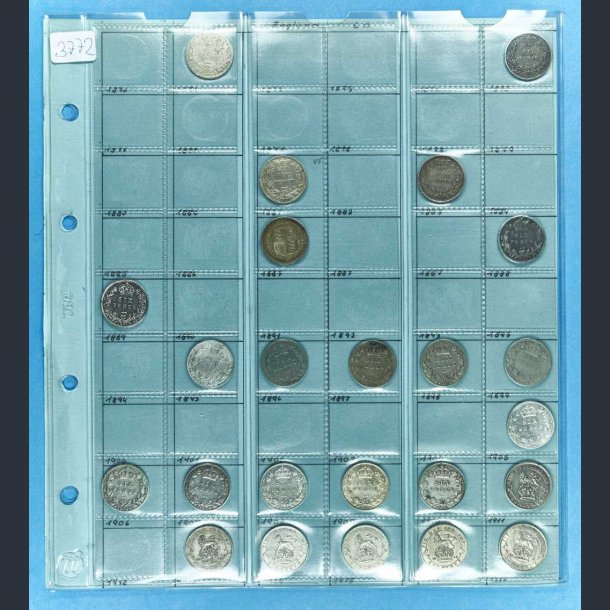 England 6 pence samling - Six pence collection 1871 - 1917