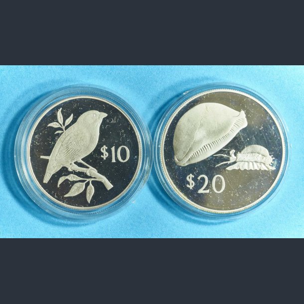 Fiji 10 og 20 dollars 1978 - Sterlingslv