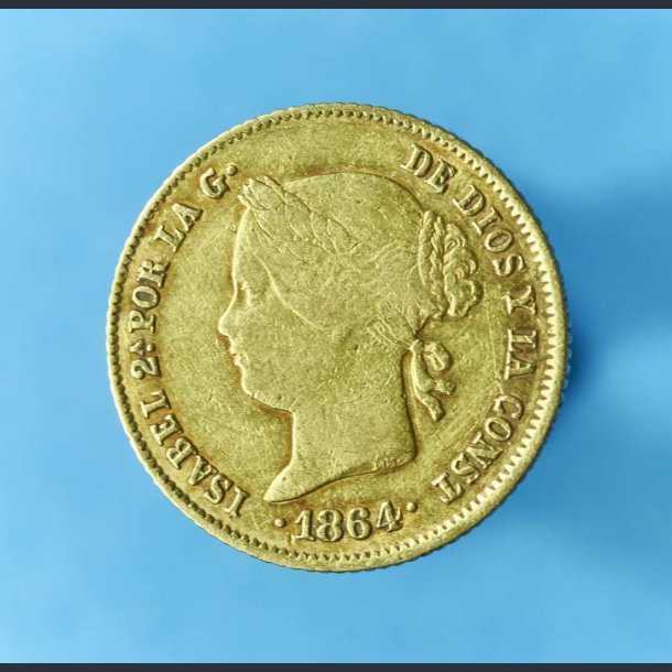 Filippinerne 4 pesos 1864 - Under spansk herredmme