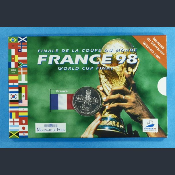 Frankrig 5 Franc 1998 slv "FIFA World Cup" Winners Coin