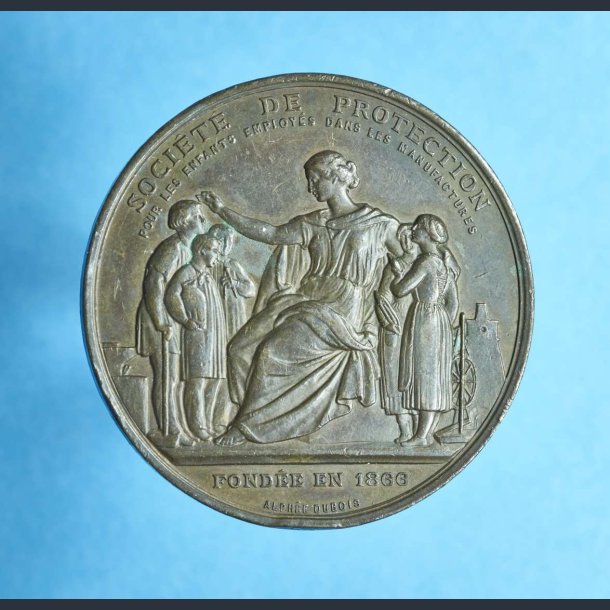 Fransk Medalje fra 1878 - Societe de protection