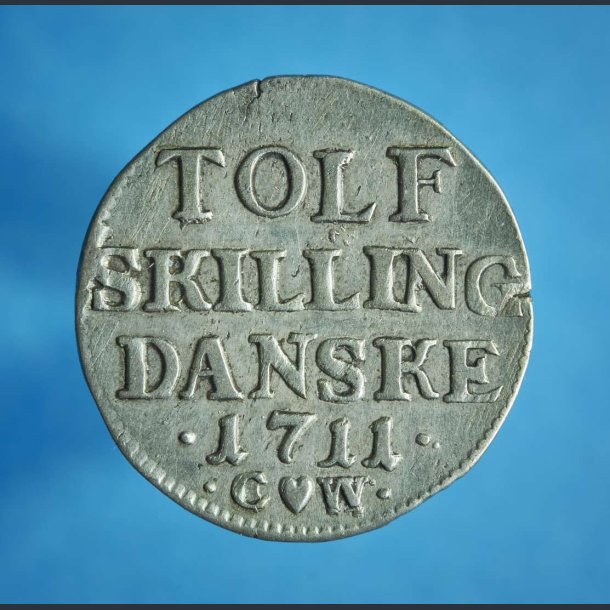 Frederik 4. 12 skilling 1711 / TOLF