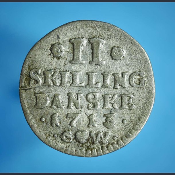 Frederik 4. 2 skilling 1713