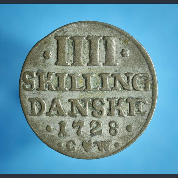 Frederik 4. 4 skilling 1728