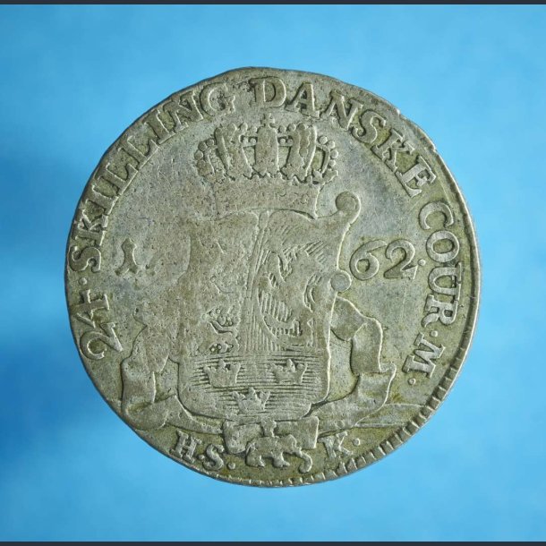 Frederik 5. 24 skilling 1750-1764 slv