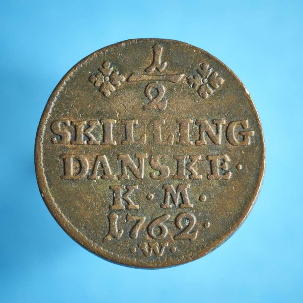 Frederik 5. &frac12; skilling 1762