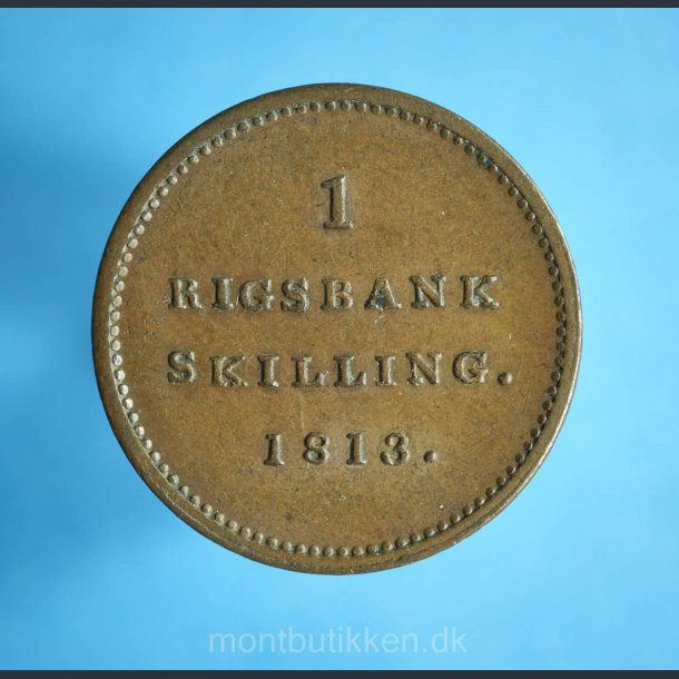 Frederik 6. 1 Rigsbankskilling 1813