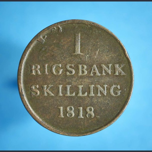 Frederik 6. 1 rigsbankskilling 1818